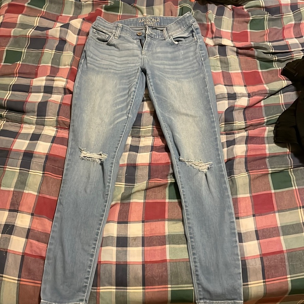 Light washed skinny jeans, almost new